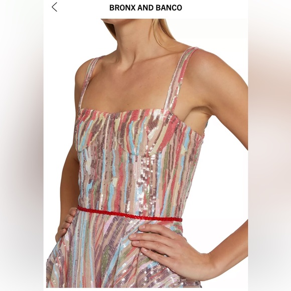 Bronx and banco Serena Sequined Mesh Minidress - Picture 3 of 5